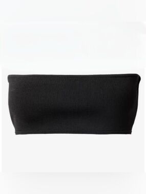 BALMAIN x H&M Black Tube Top with Gold Zipper